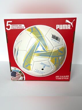 Puma Soccer Fútbol Ball Size 5 Official Size Puma Logo Age 13 & Older New